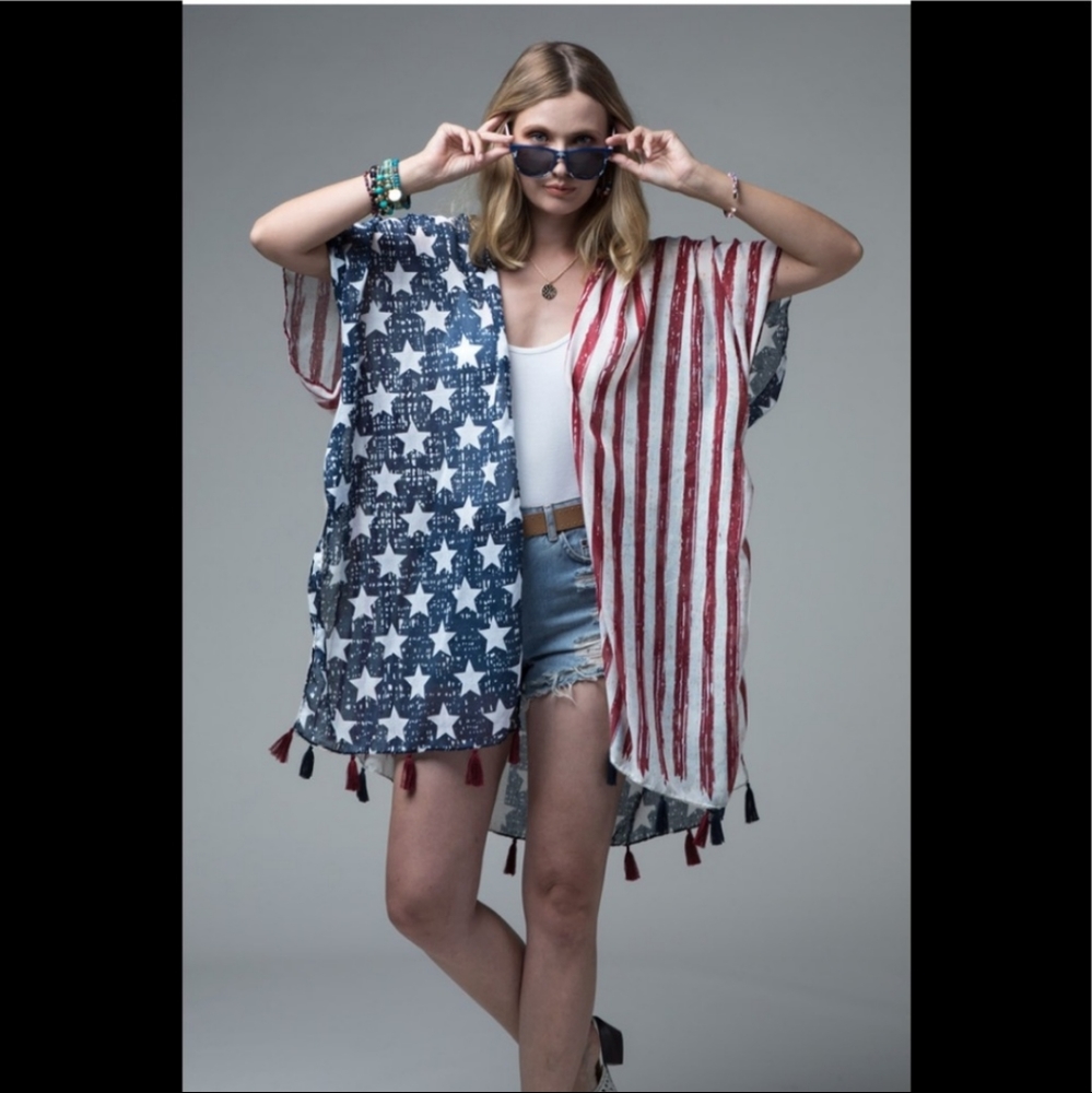 American Flag Kimono